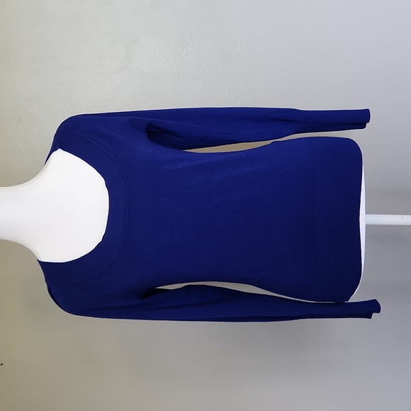 attention Long Sleeve Sweater Size Small Blue - Picture 1 of 7